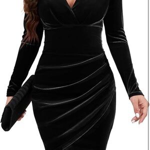 Chic Black Long Sleeve Dress